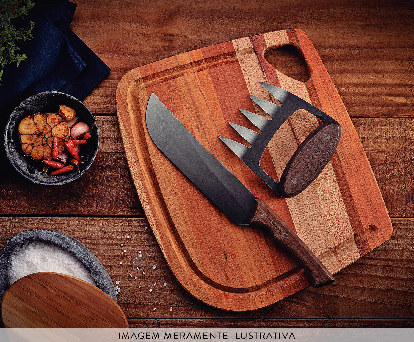Jogo para Churrasco em Inox Black image number 4