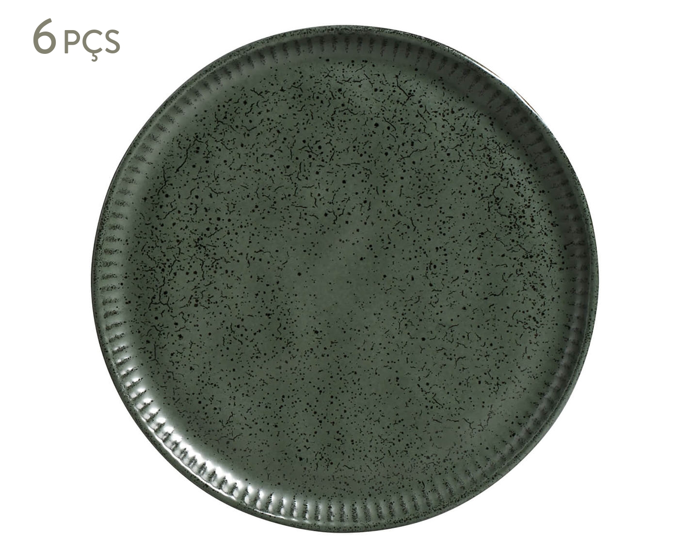 Jogo de Pratos para Sobremesa Linhas Greenery Verde - image 0
