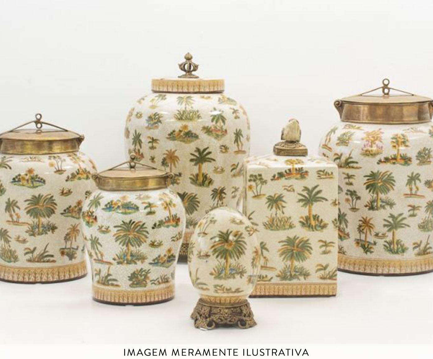 Vaso em Porcelana Le Palmier image number 1