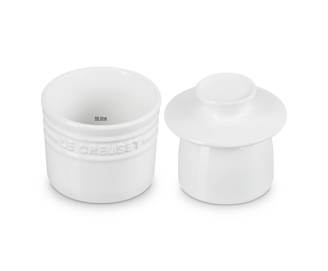 Pote para Manteiga White - 10X10cm - image 1
