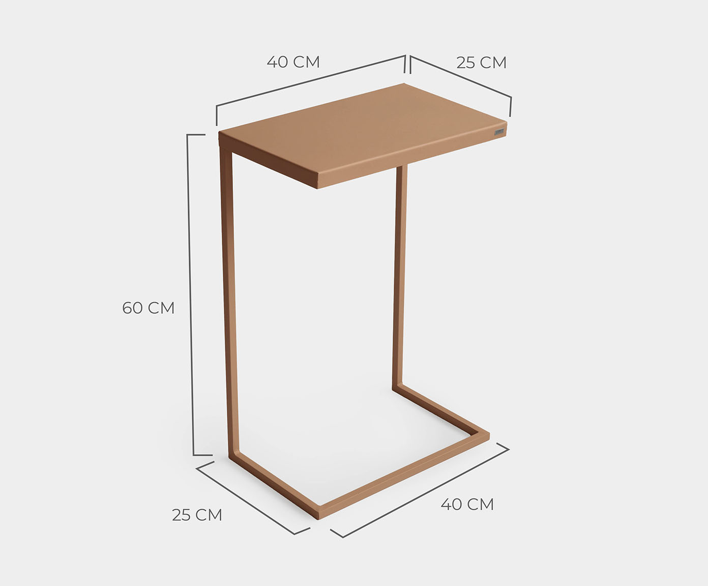 Mesa de Apoio Wire Terracota - image 1