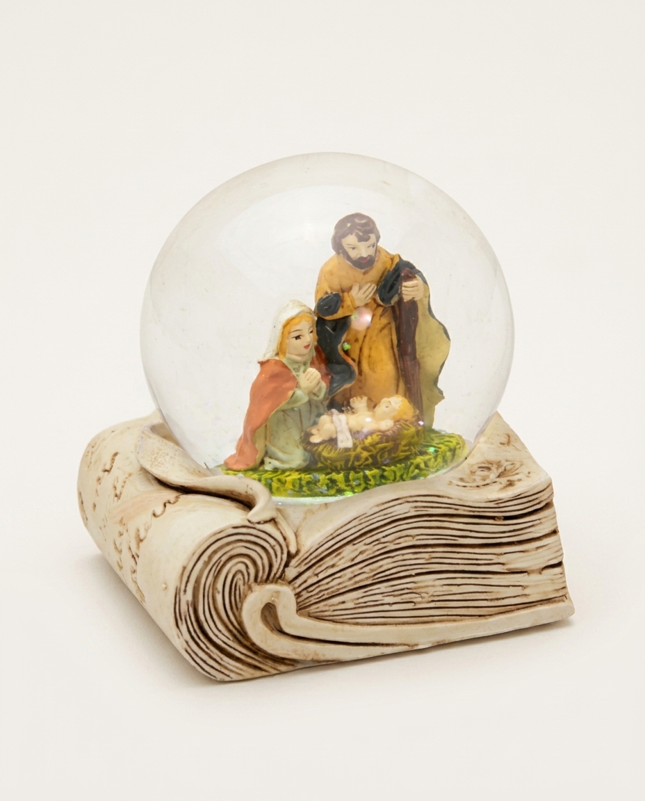 Globo de Neve Sagrada Fam&iacute;lia Bible image number 2