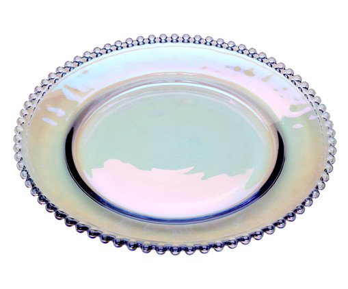 Sousplat em Cristal Pearl - Rainbow image number 0
