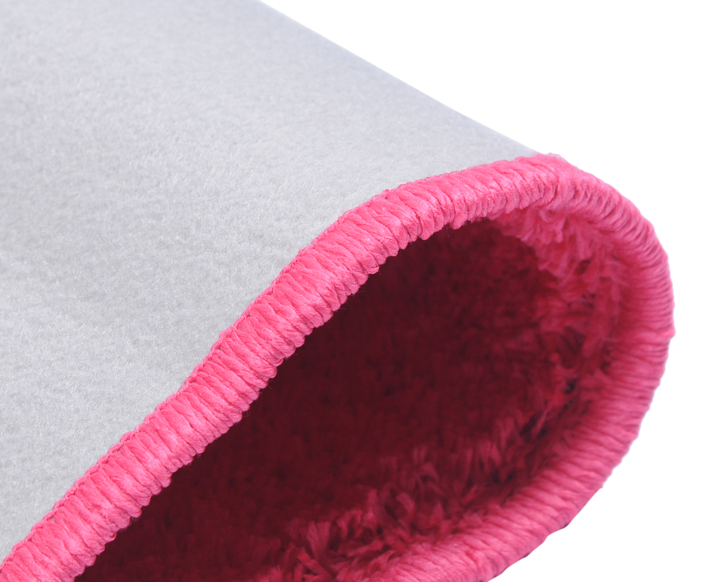 Passadeira Shaggy Beira de Cama Smooth Teen Pink image number 2