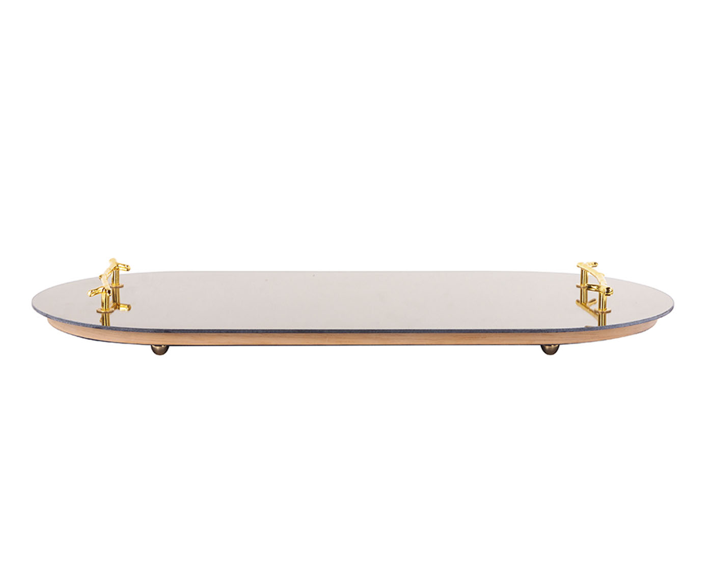 Bandeja Basic Oval Espelhada Dourado - image 0