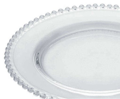 Prato Raso em Cristal Pearl - Transparente image number 2