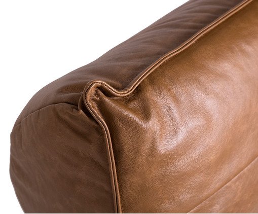 Sof&aacute; Cama Laise em Couro Caramelo image number 3