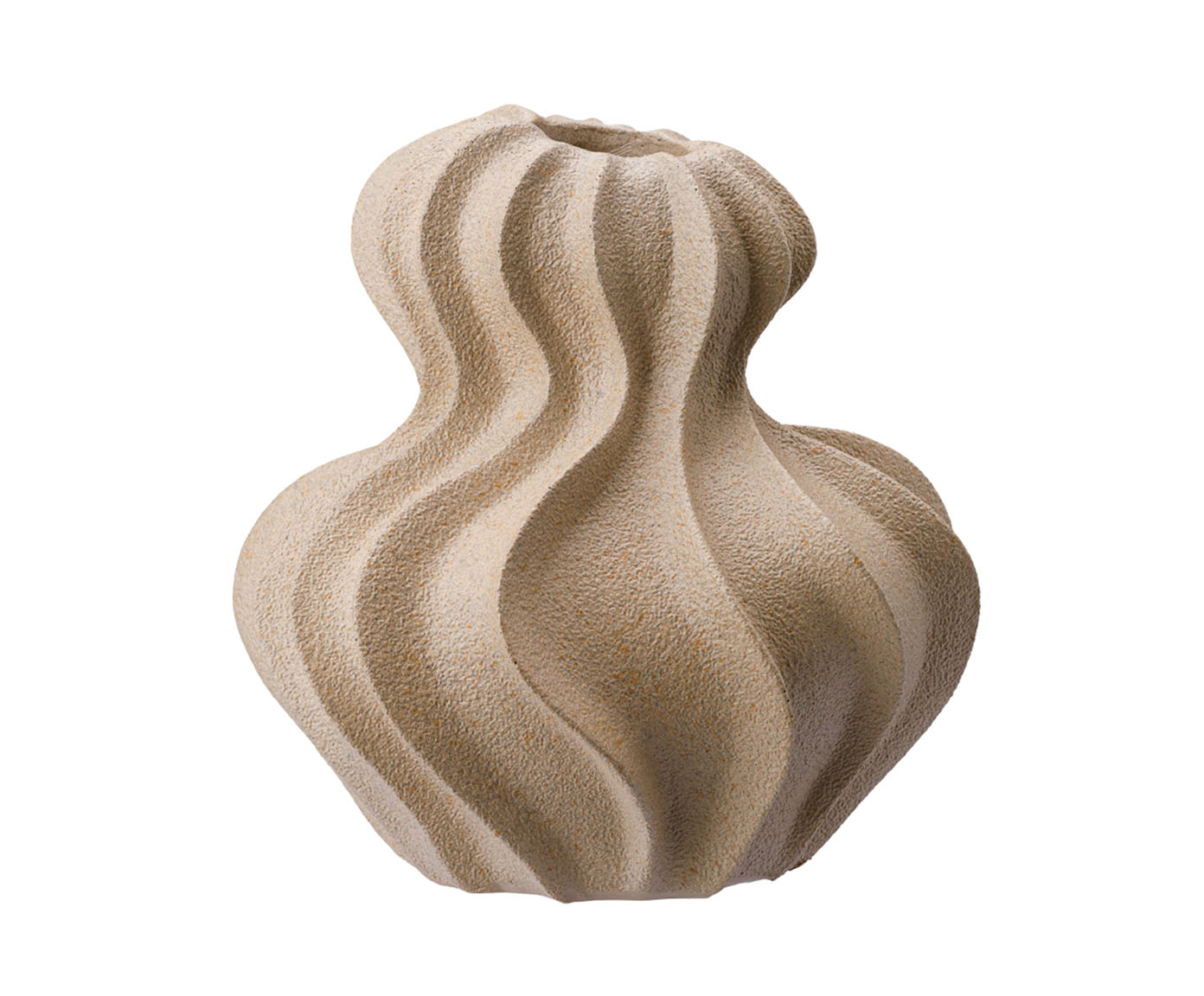 Vaso Cer&ecirc;mico Ondas Bege image number 1