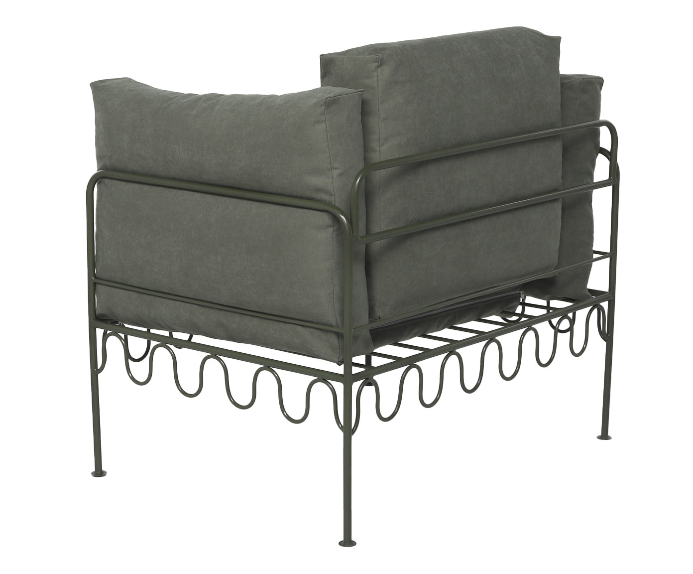 Poltrona Pop Indoor Ondas - Verde Musgo image number 3