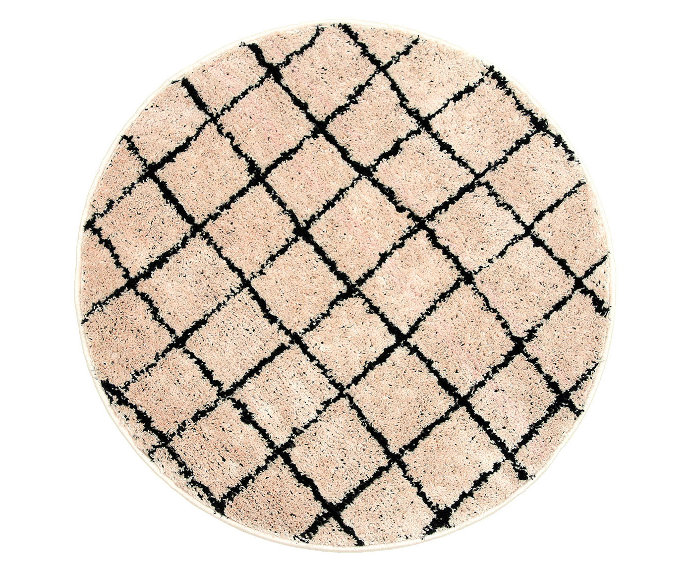 Tapete Redondo Grid - P&eacute;rola image number 0