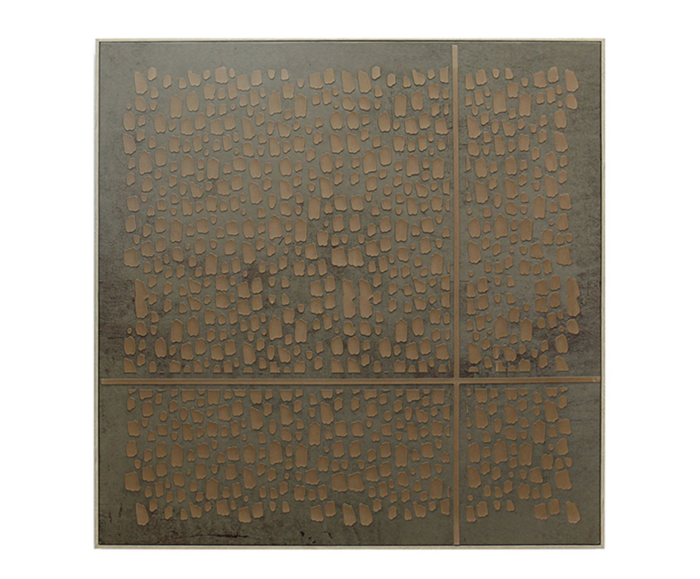 Quadro Decorativo Chip Preto e Marrom - image 0