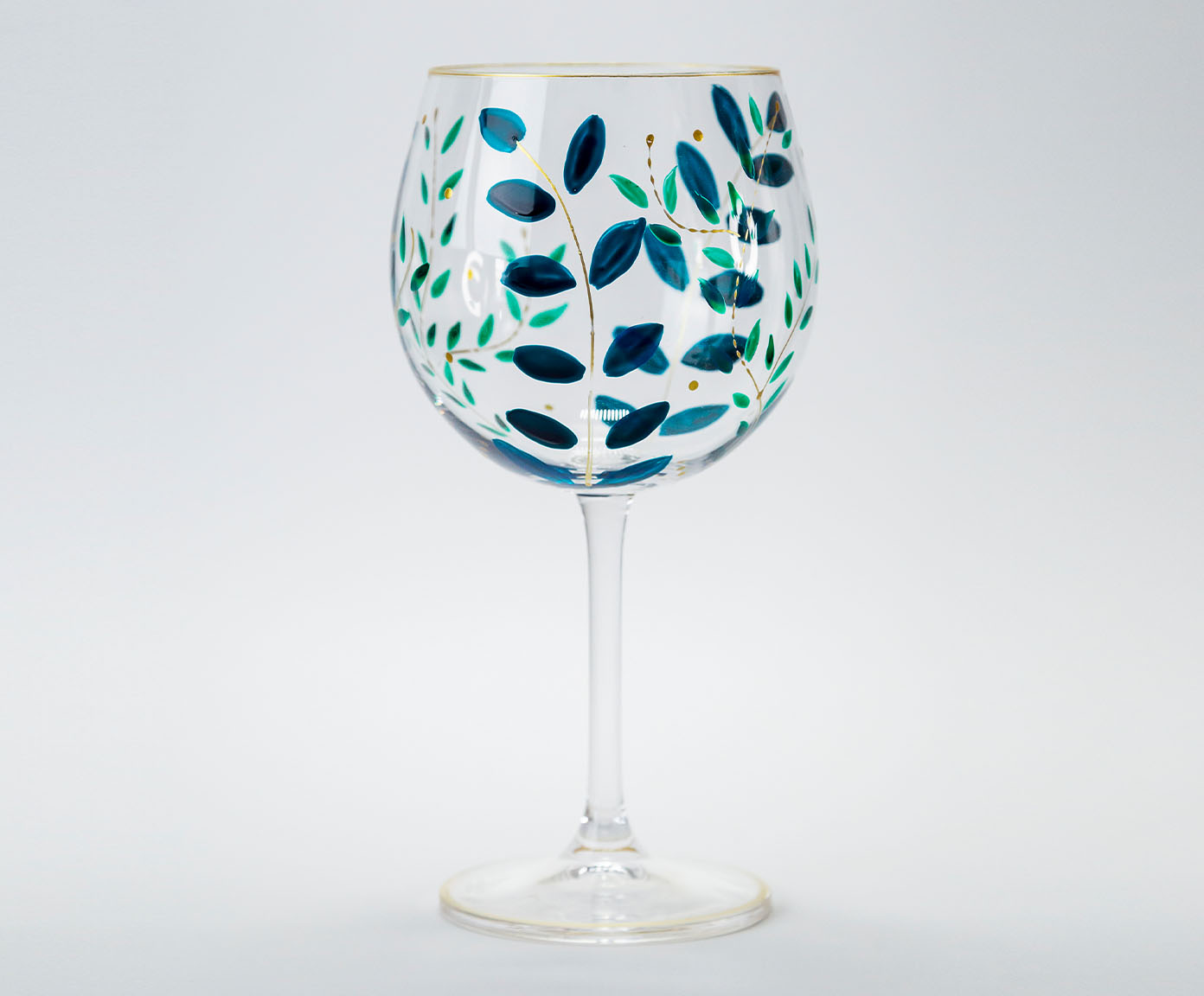 Ta&ccedil;a para Gin em Cristal Esmeralda - image 1
