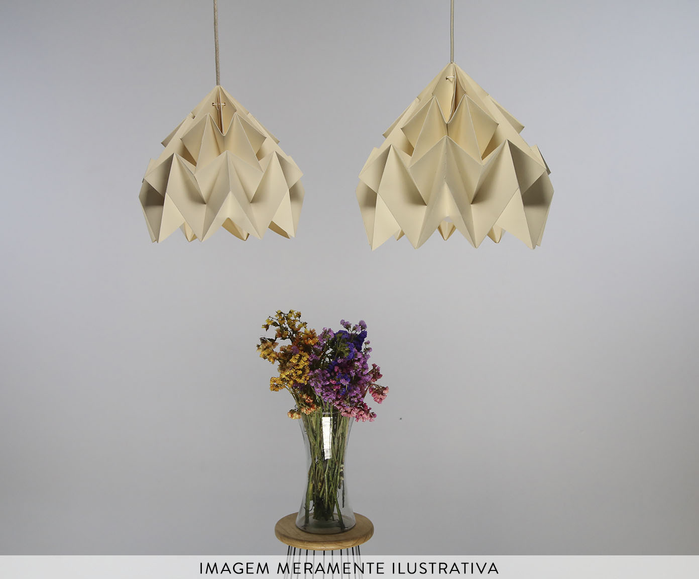 Lumin&aacute;ria Origami Gaia Marfim image number 6