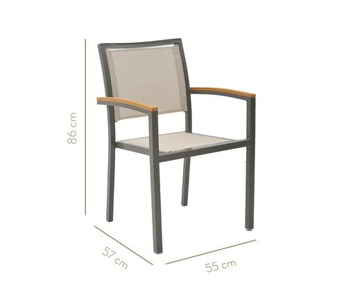 Cadeira Maragogi Tela - Amendoa image number 8