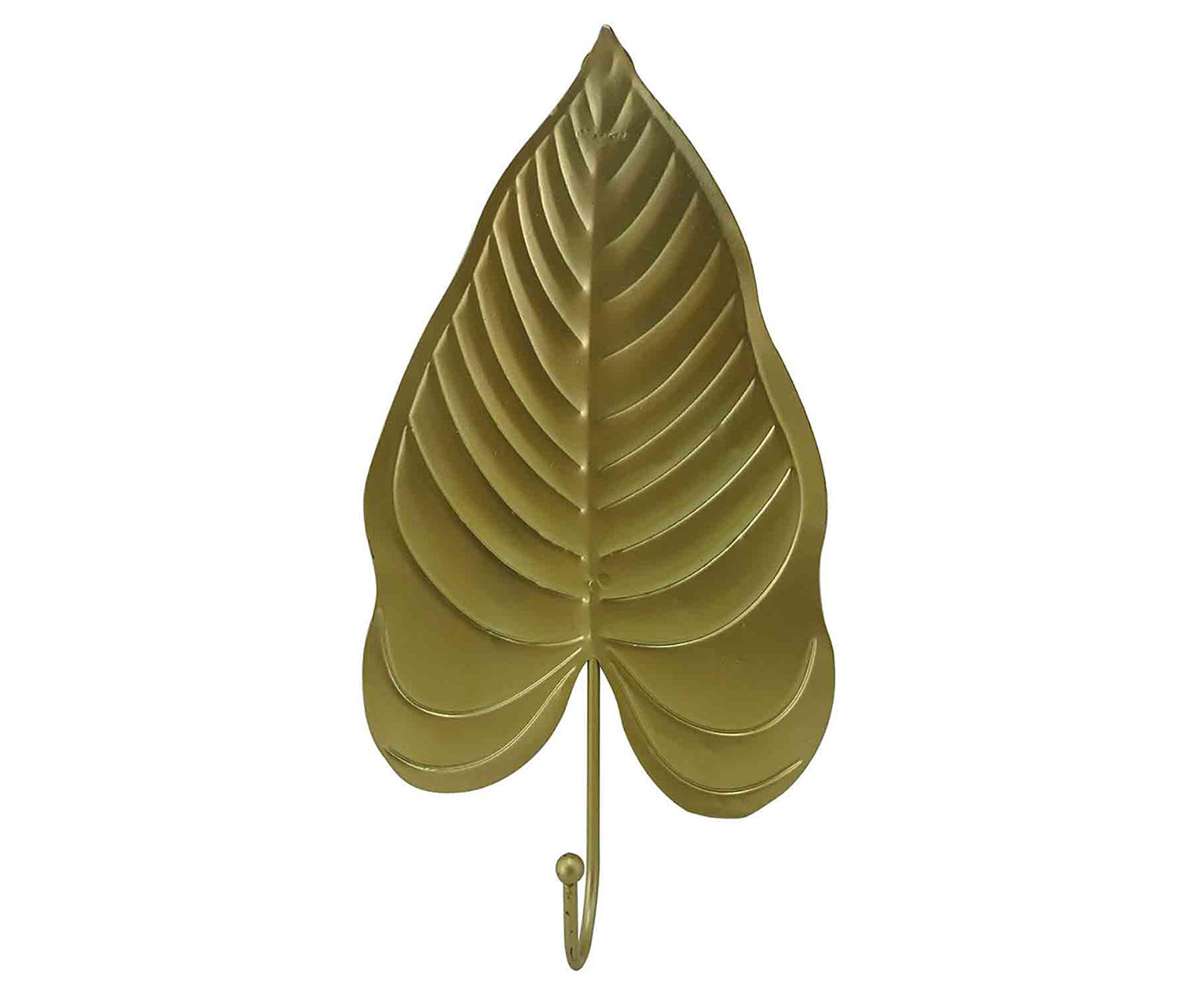 Cabideiro de Cer&acirc;mica Folha - Dourado image number 0