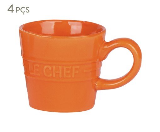 Jogo de X&iacute;caras para Caf&eacute; Laranja image number 0