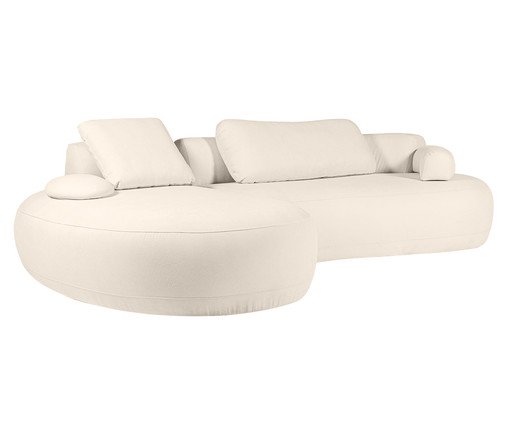Sof&aacute; Laguna by Elle - Chaise Boucl&ecirc; Off-White II image number 6