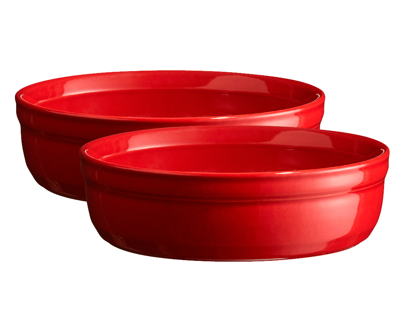 Jogo de Ramekins Creme Brulee em Cer&acirc;mica - Vermelho image number 1