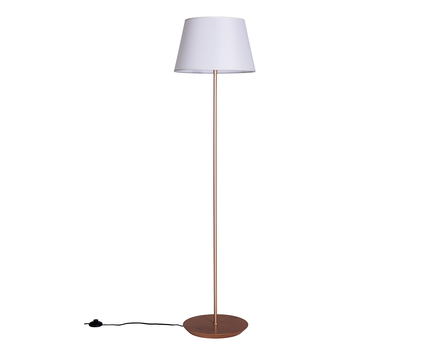 Lumin&aacute;ria de Piso Slim Castanho e Branca Bivolt - image 0