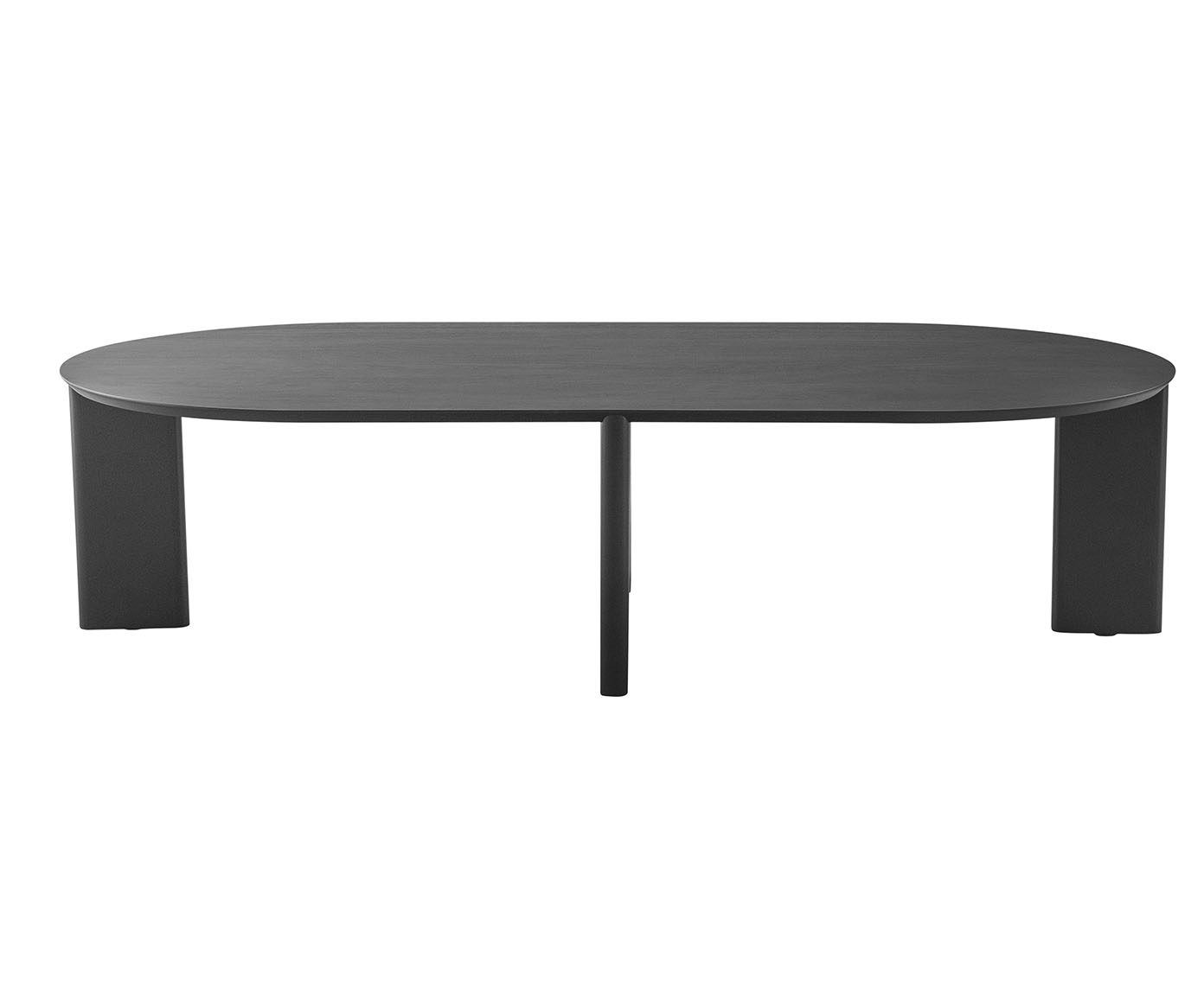 Mesa de Centro Org&acirc;nica Chanfrada Nero e Preto image number 2