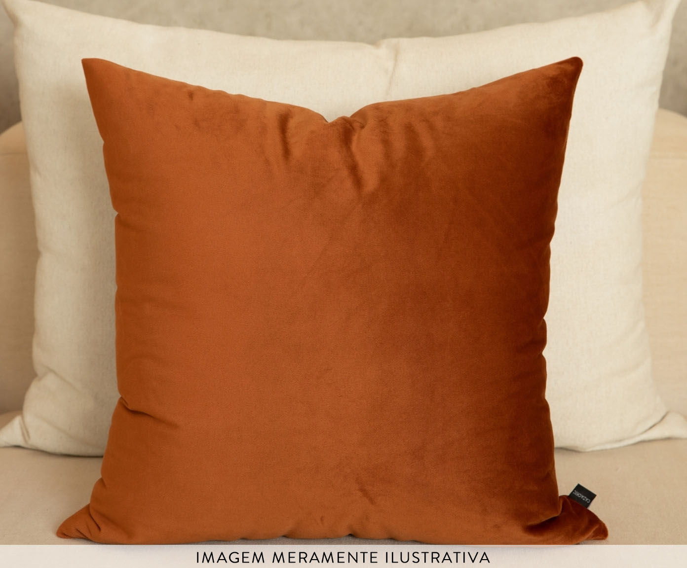 Jogo de Almofadas Dunalli Cobre e Offwhite image number 1