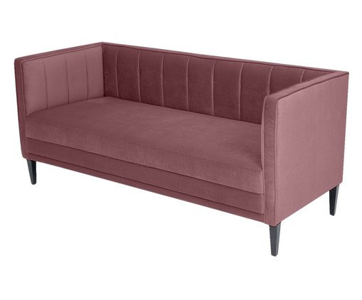 Sof&aacute; Day Bed Bergamo em Veludo - Rosa Ch&aacute; image number 9