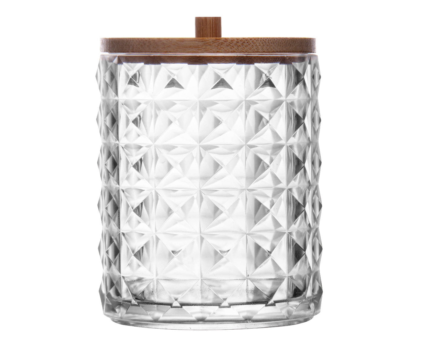 Porta Cotonete com Tampa em Bambu Special My Box - image 0