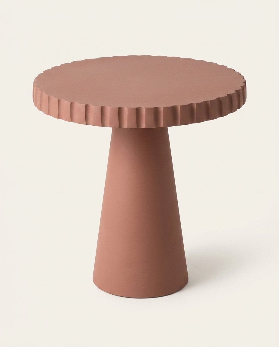 Mesa Lateral de Metal Rhea Rosa image number 3