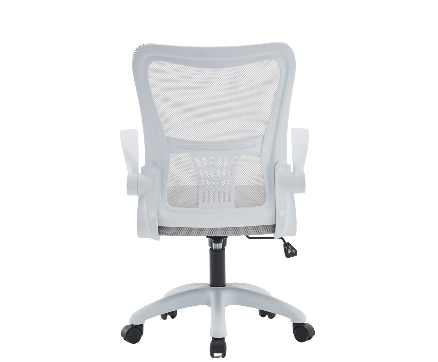 Office Baltimore Tela Mesh Cinza Base Branca image number 3