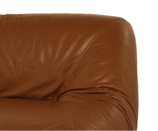 Sofa Lina Couro Caramelo Grande image number 5