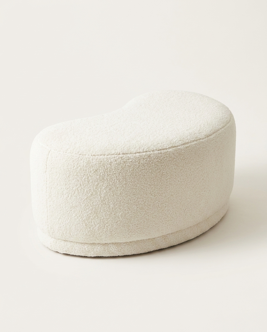 Puff Grand em Boucle Longo Off-White image number 4