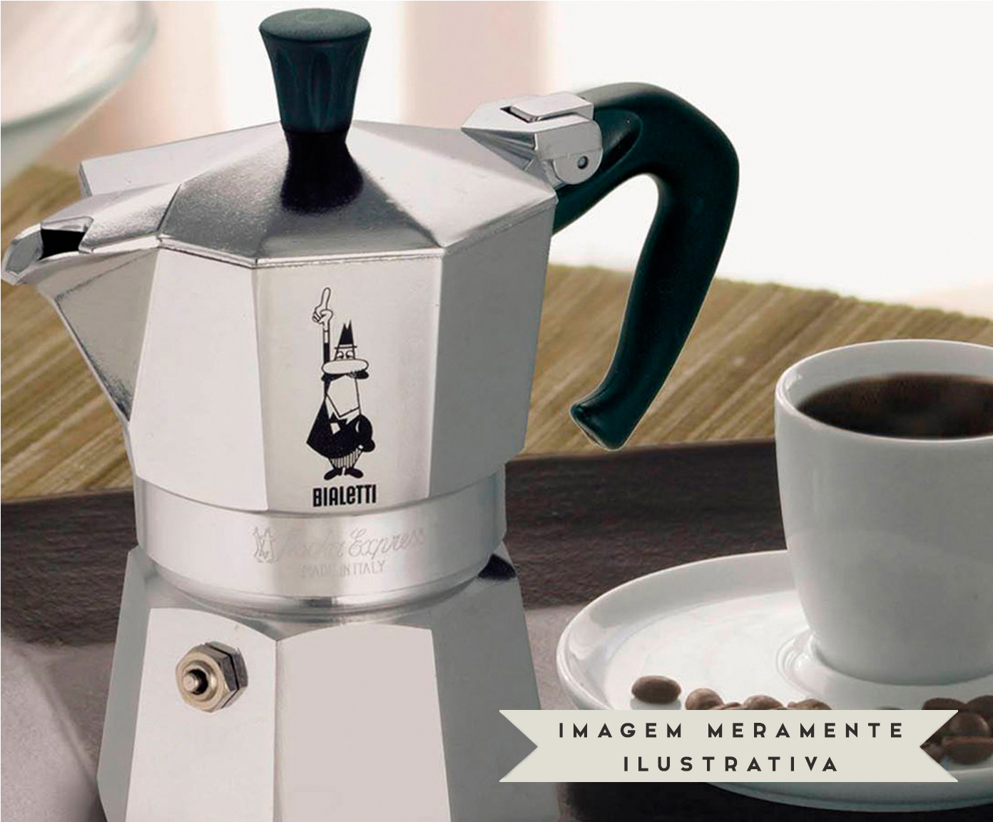 Cafeteira Italiana Nuova Moka Met&aacute;lico image number 2