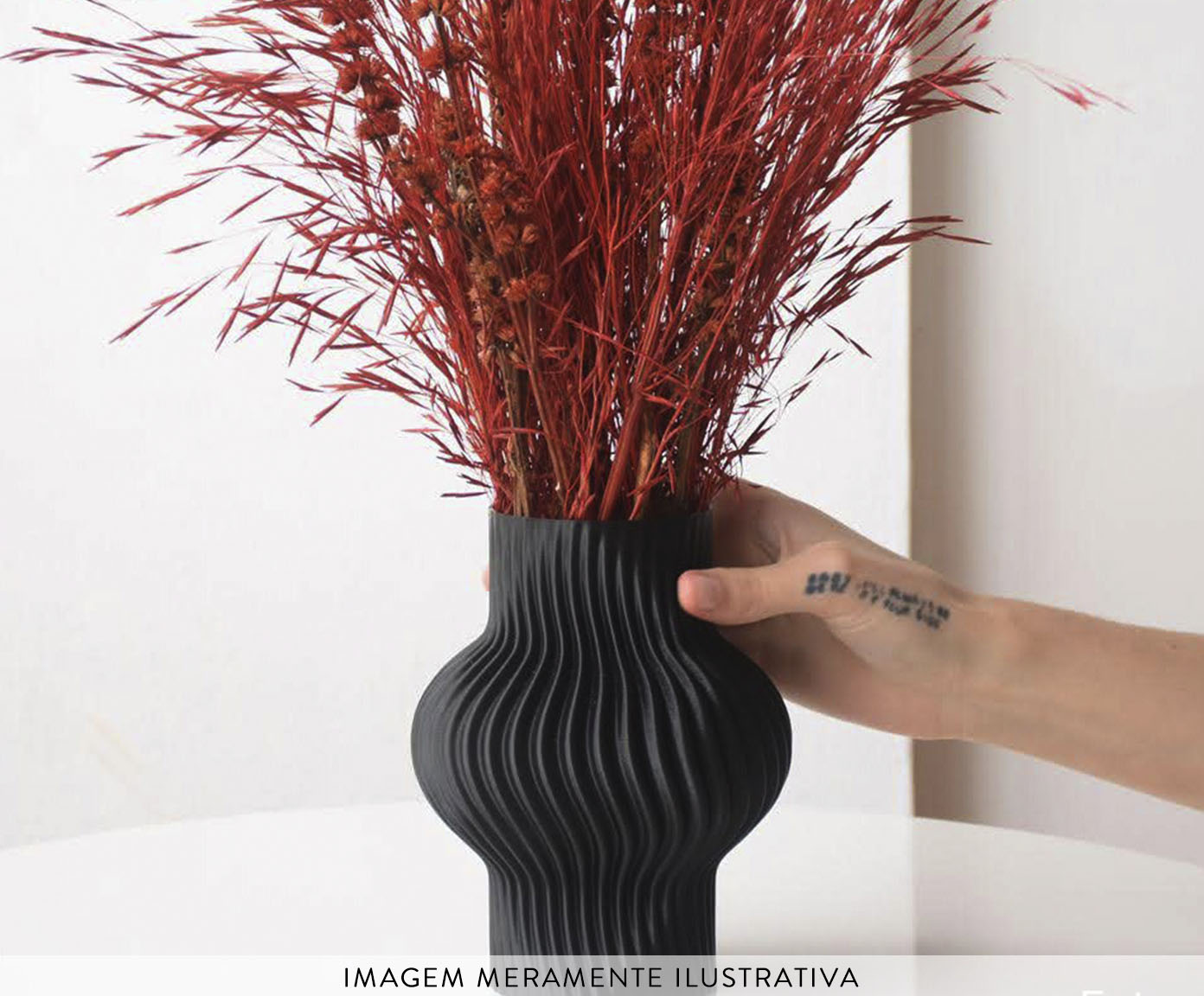 Vaso Onda 1 Preto image number 4