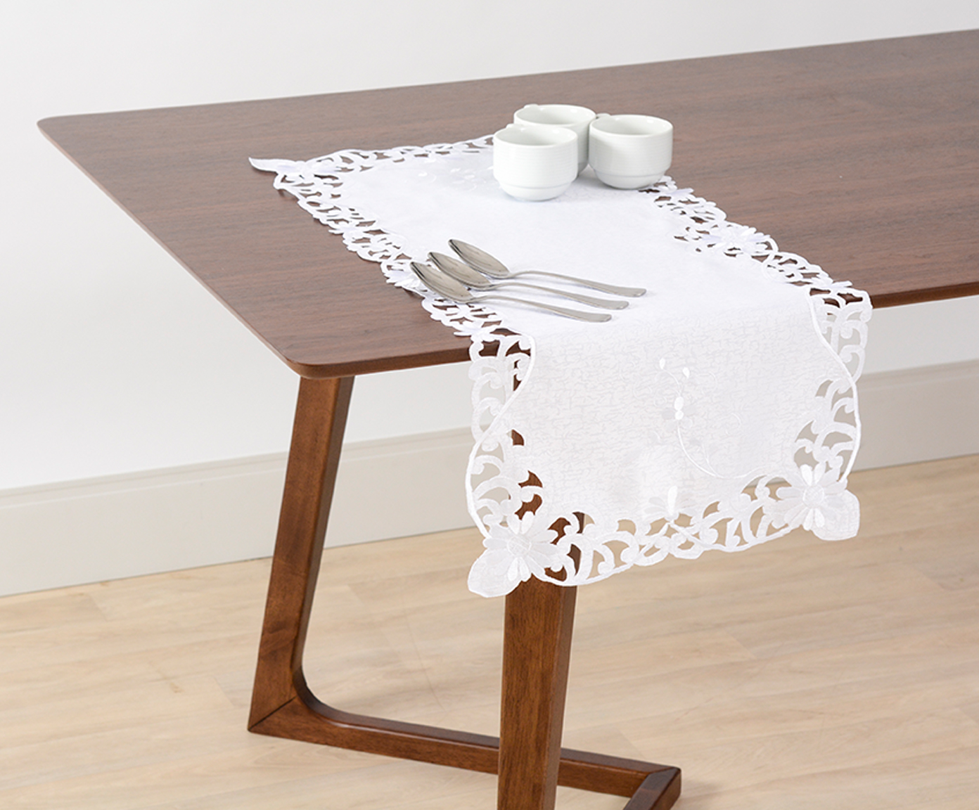 Caminho de Mesa Enigma - Branco image number 1
