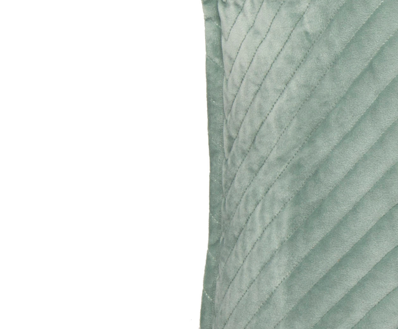 Almofada em Veludo Zig Zag Verde &Aacute;gua image number 2