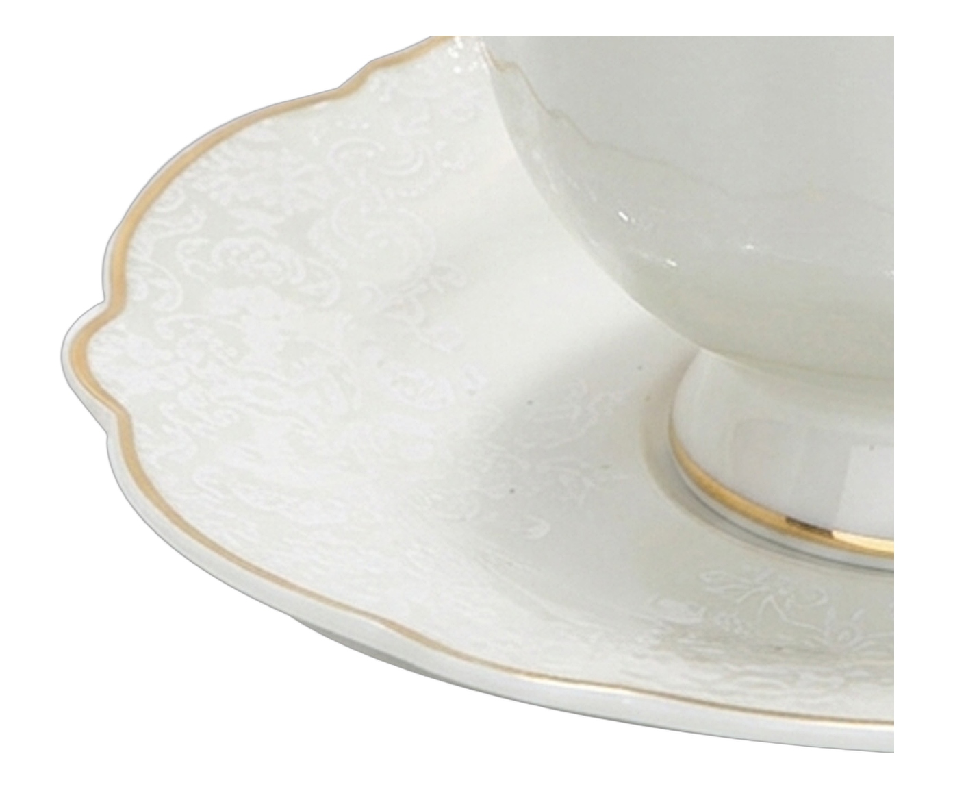 X&iacute;cara para Ch&aacute; com Borda Dourada em New Bone China Royal Classic image number 2