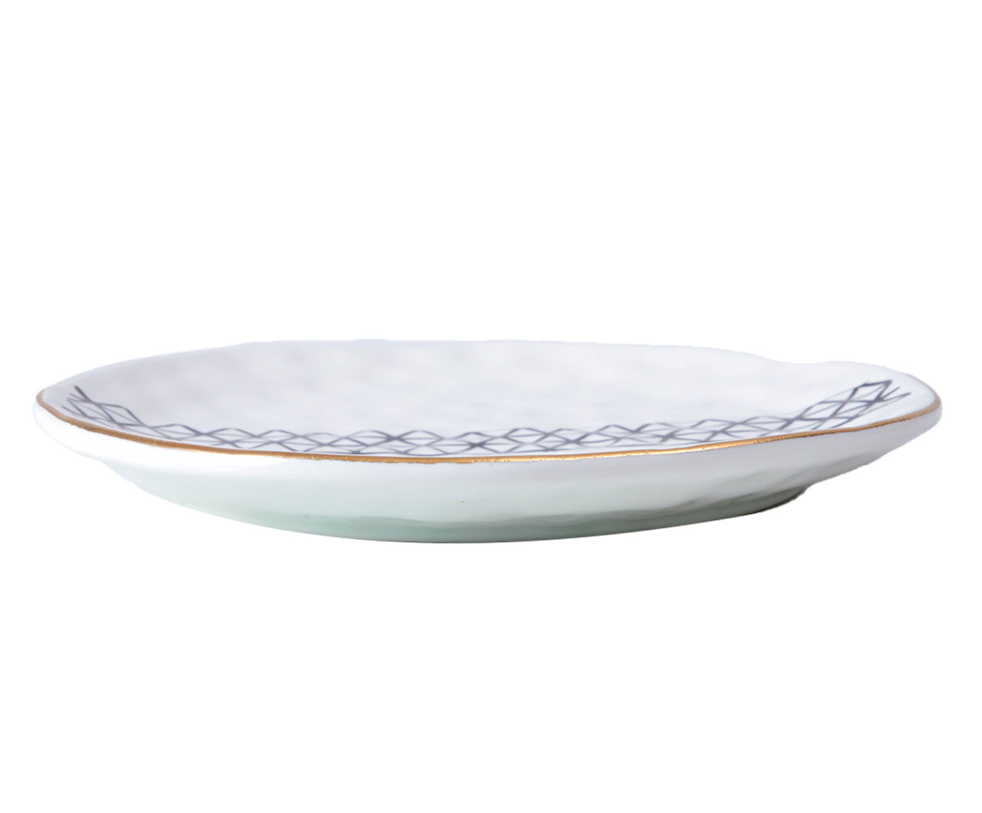 Prato para Sobremesa em Porcelana Sam - Branco image number 2