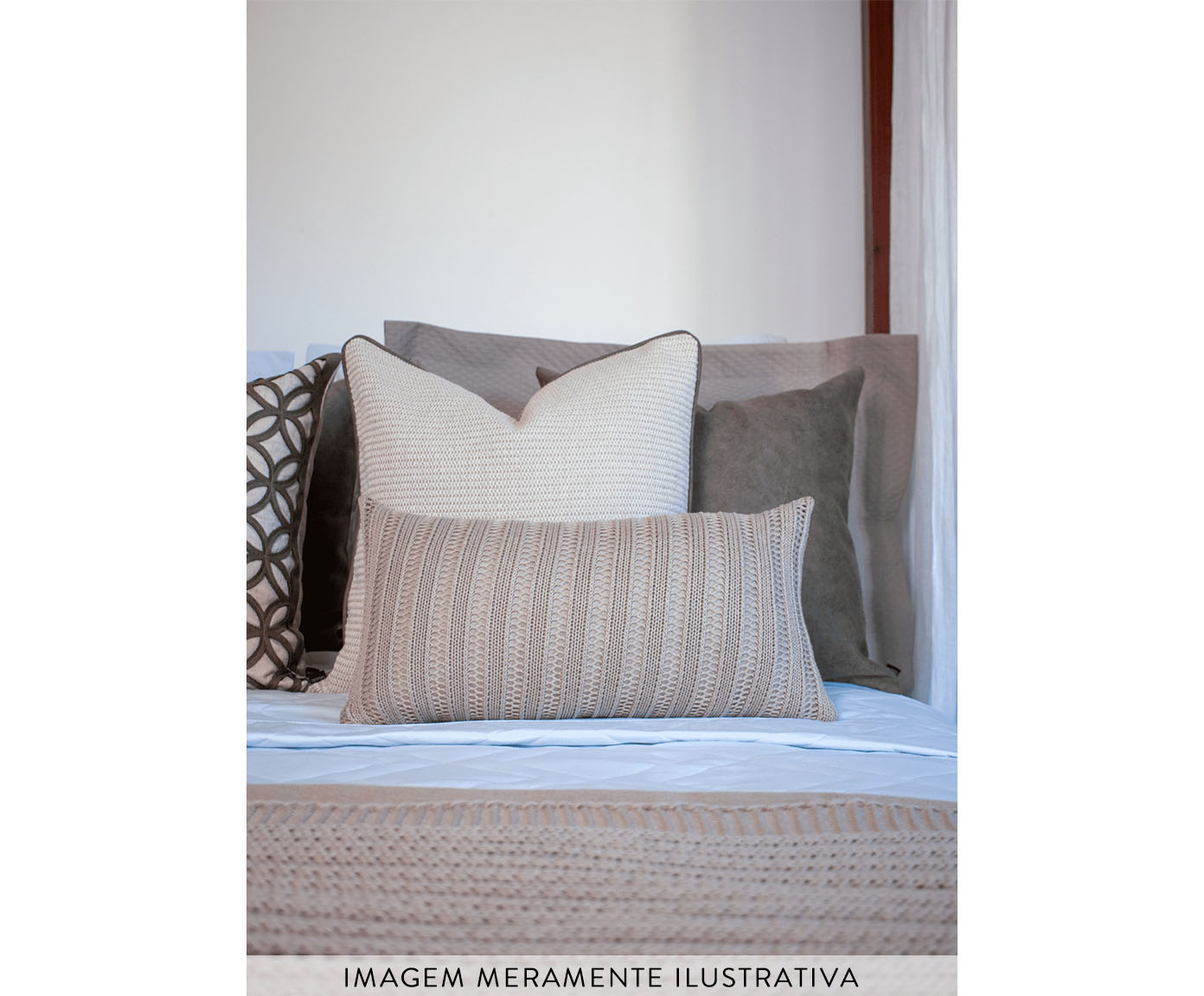 Almofada Monalisa Sisal Retangular Off-White image number 1