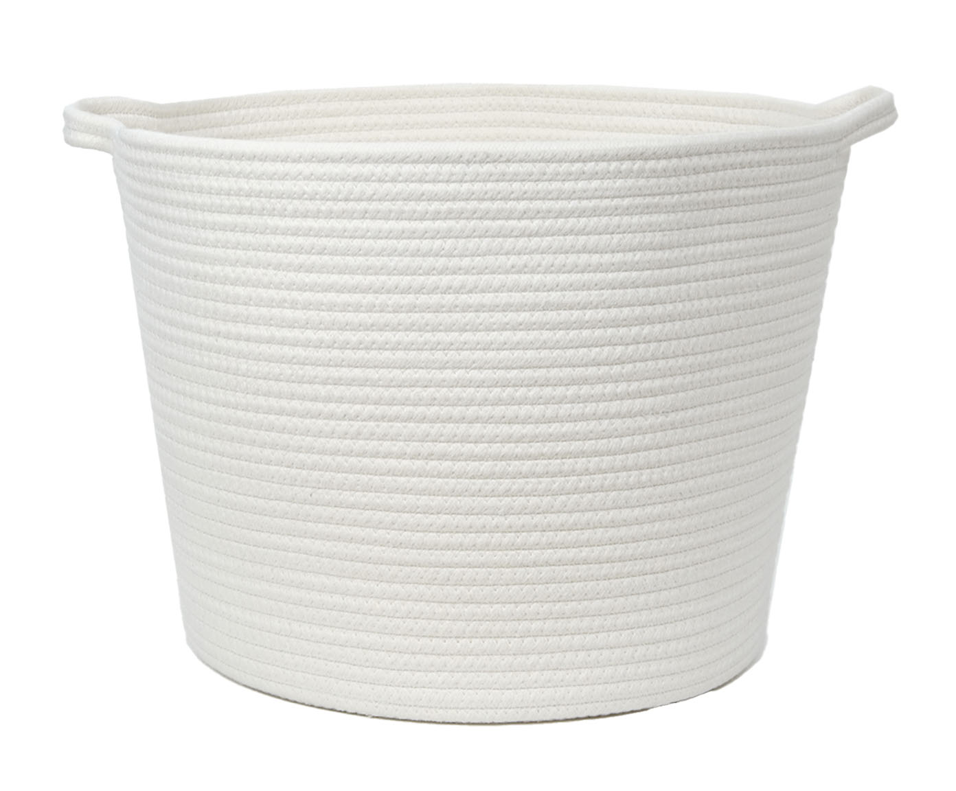 Cesta Redonda em Poli&eacute;ster Branco - image 0