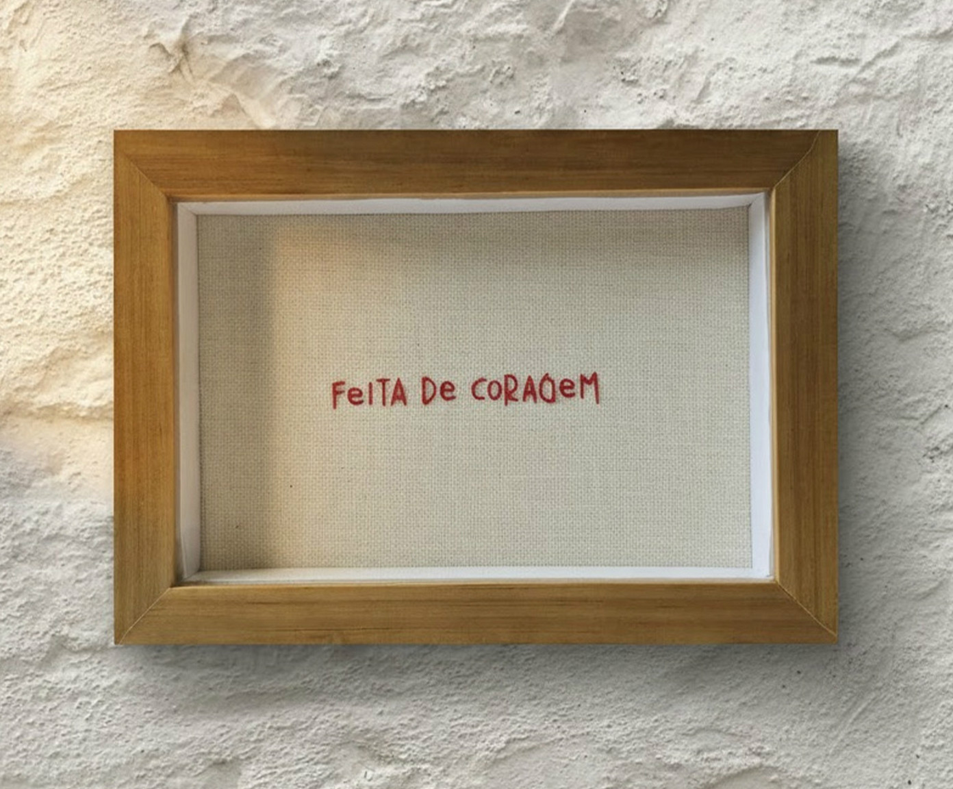 Quadro Feita de Coragem Vermelho image number 1