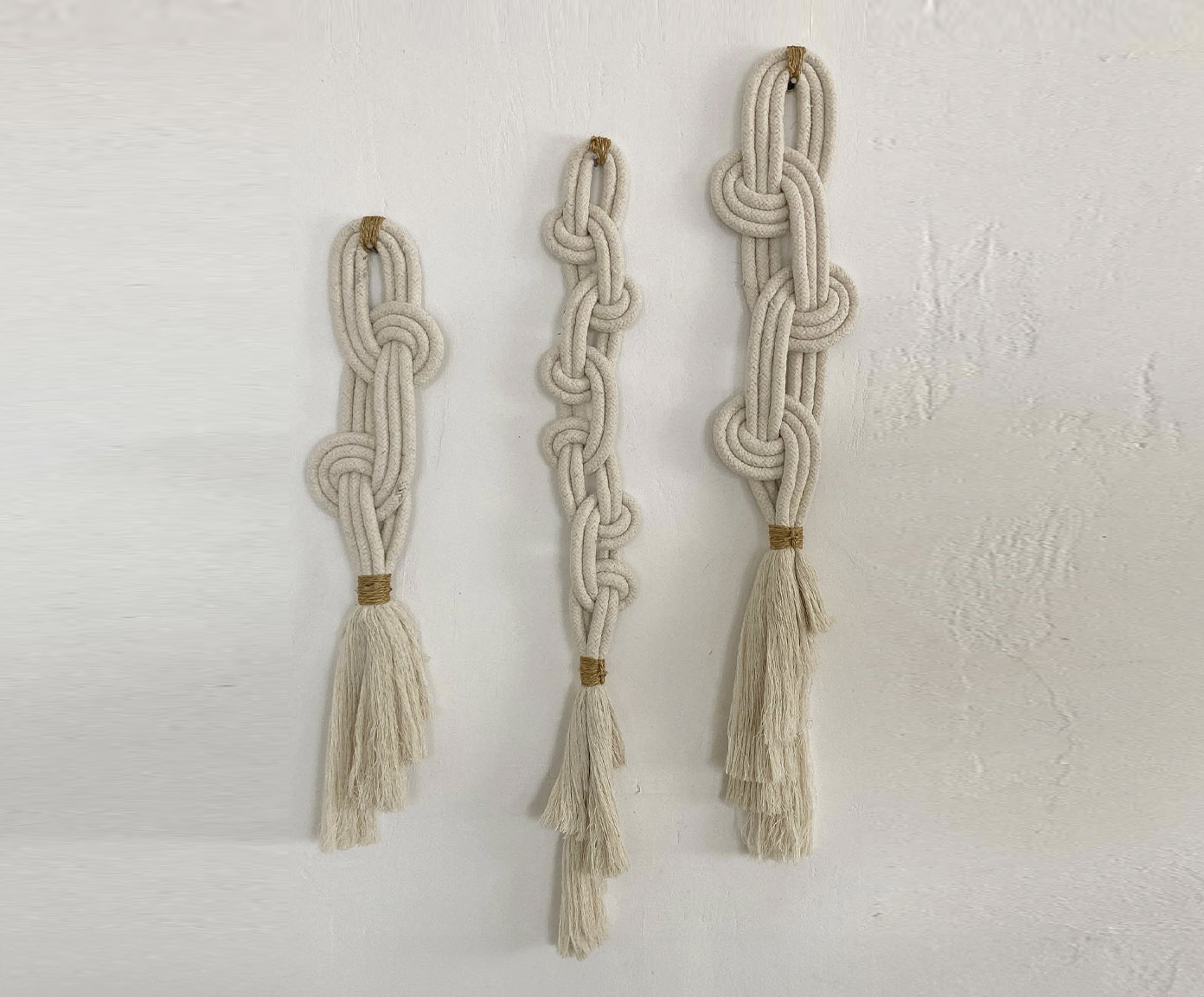 Trio de Adornos Curve, Chain & Style - Cru - image 1
