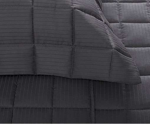 Jogo De Colcha Damask Stripes Chumbo image number 1