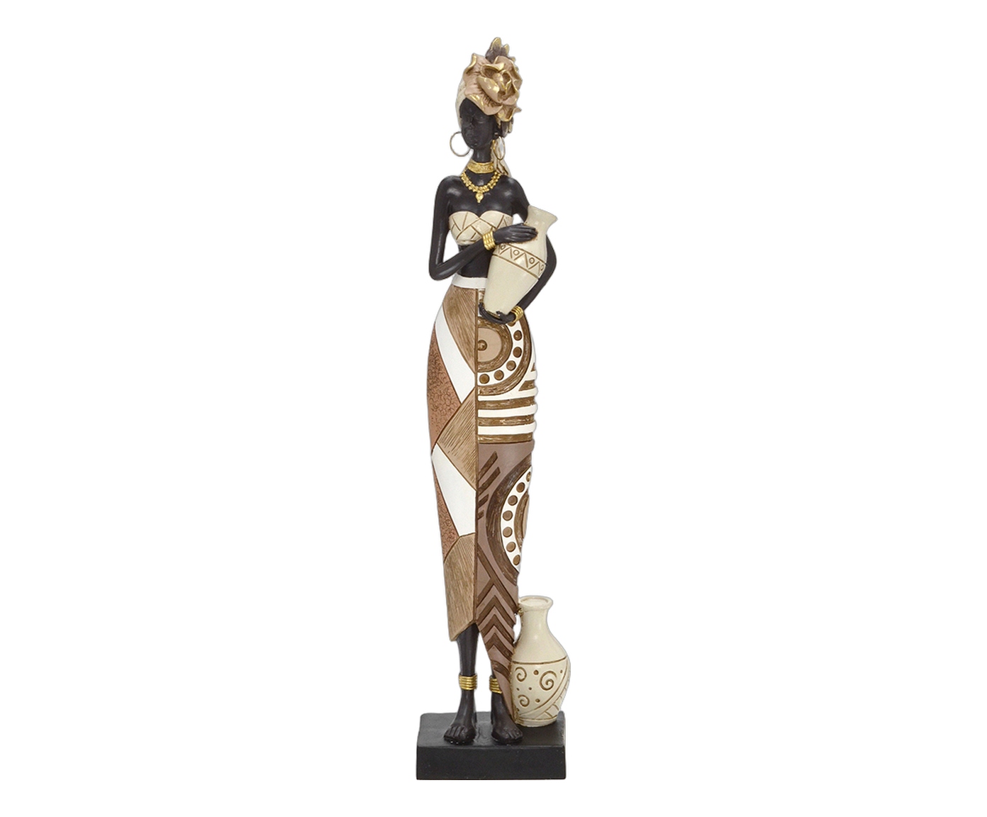 Africana Decorativa Zahara Marrom e Preto - image 0