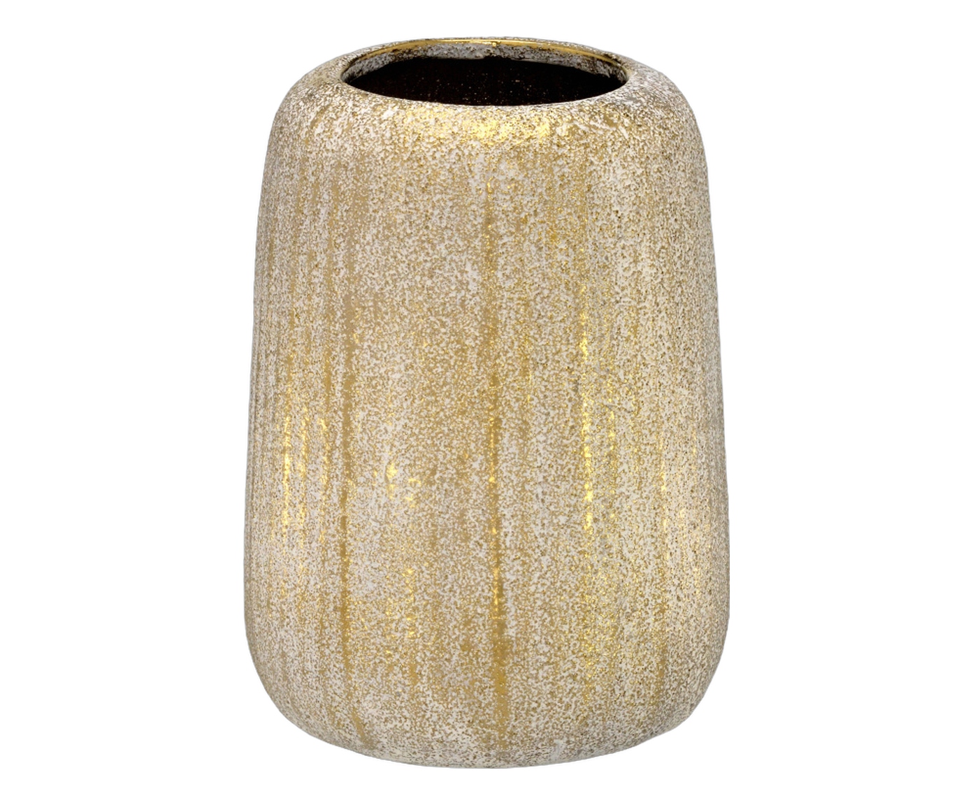 Vaso Decorativo Oryxel Cinza e dourado - image 0