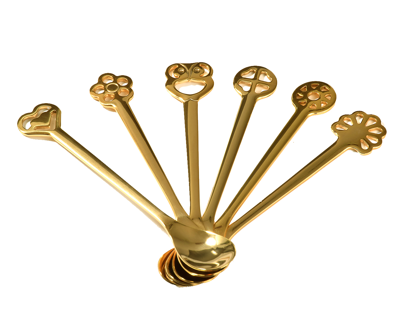 Jogo de Colheres para Caf&eacute; em Inox Moka Spoon Lucky Char Gol - image 0