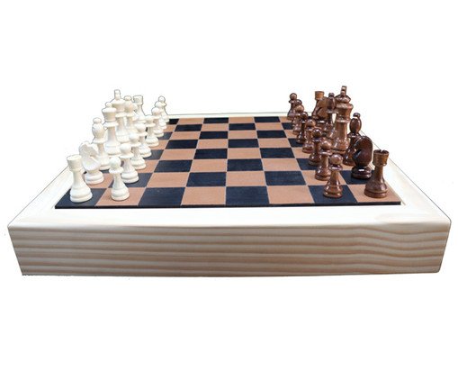 Jogo de Xadrez de Madeira Recouro - Caramelo image number 2