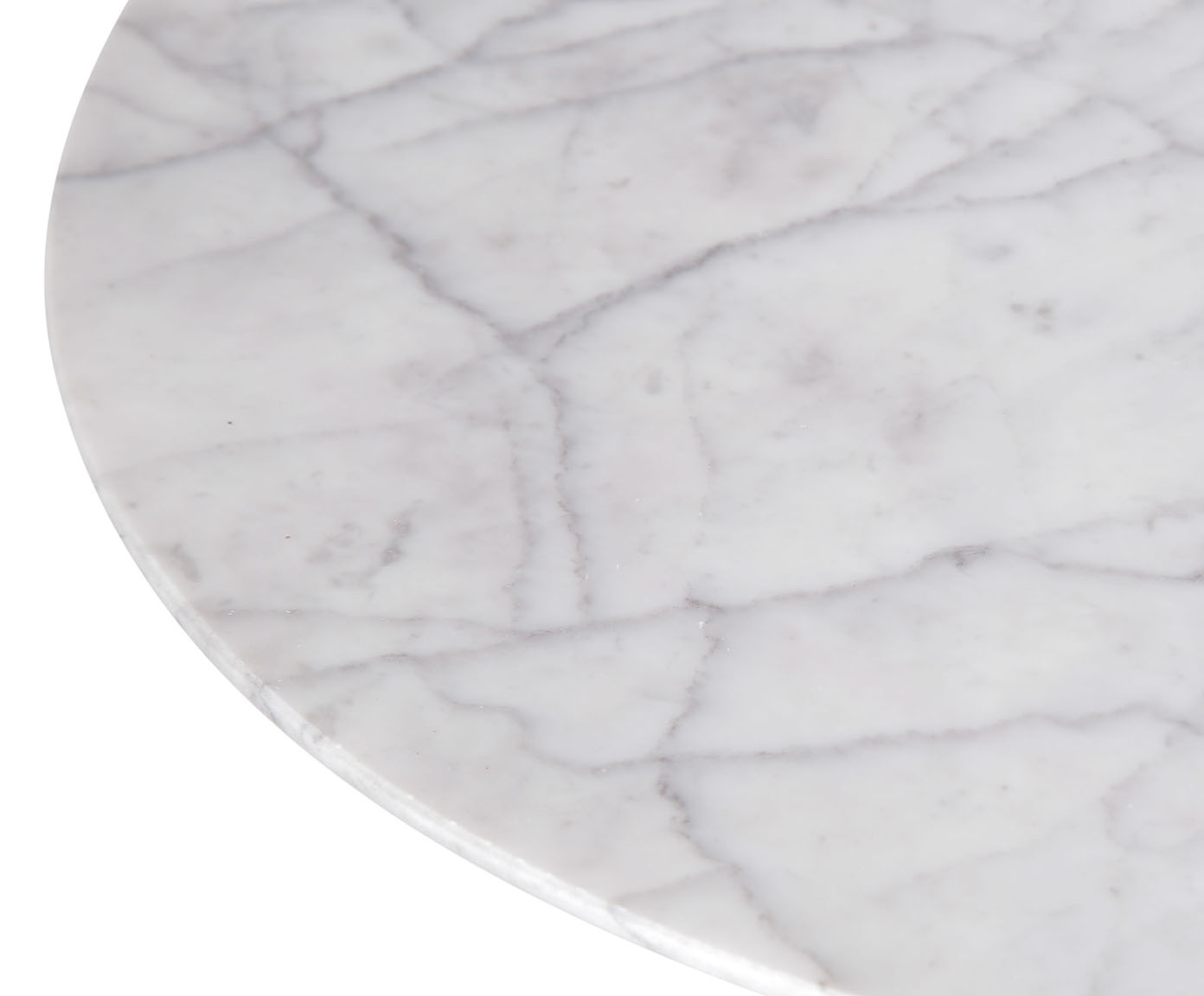 Mesa Saarinen Oval Carrara Base Preta image number 3