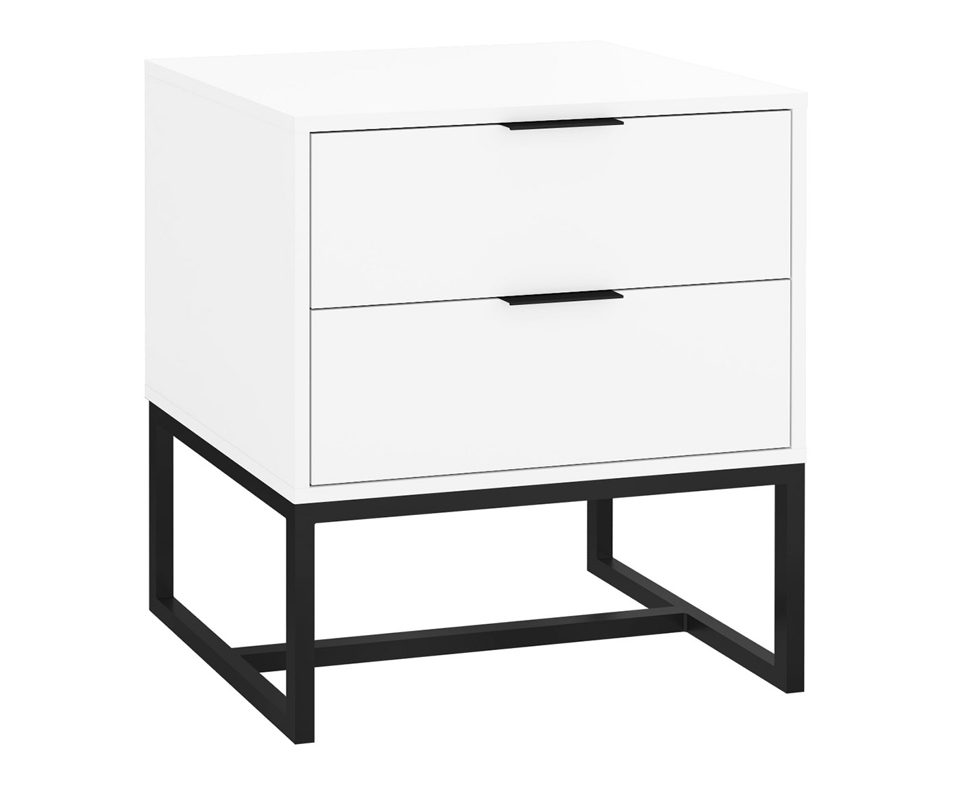 Mesa de Cabeceira Itzzon Branco e Preto - image 0