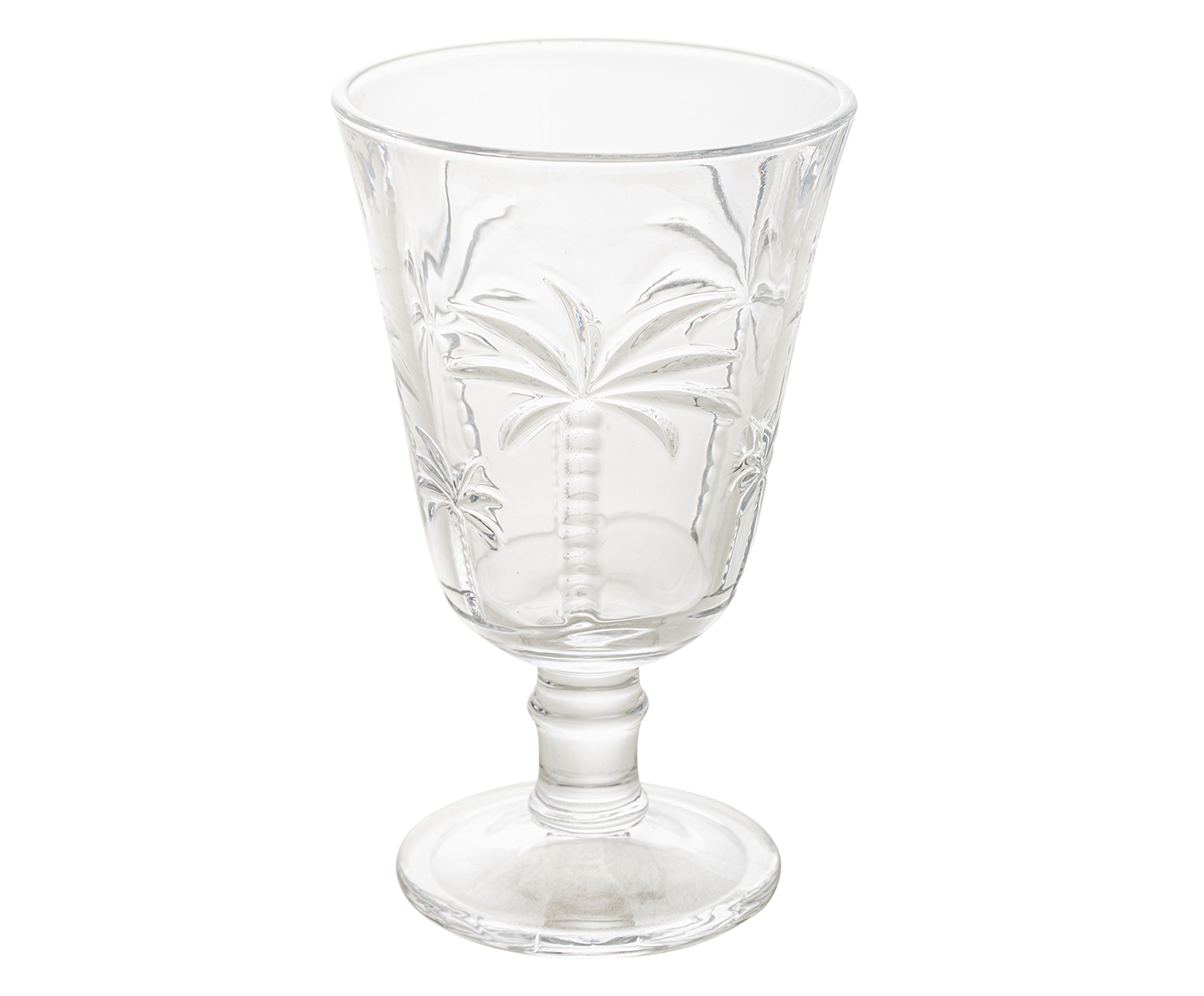 Ta&ccedil;a para &Aacute;gua em Cristal Palm Transparente image number 0
