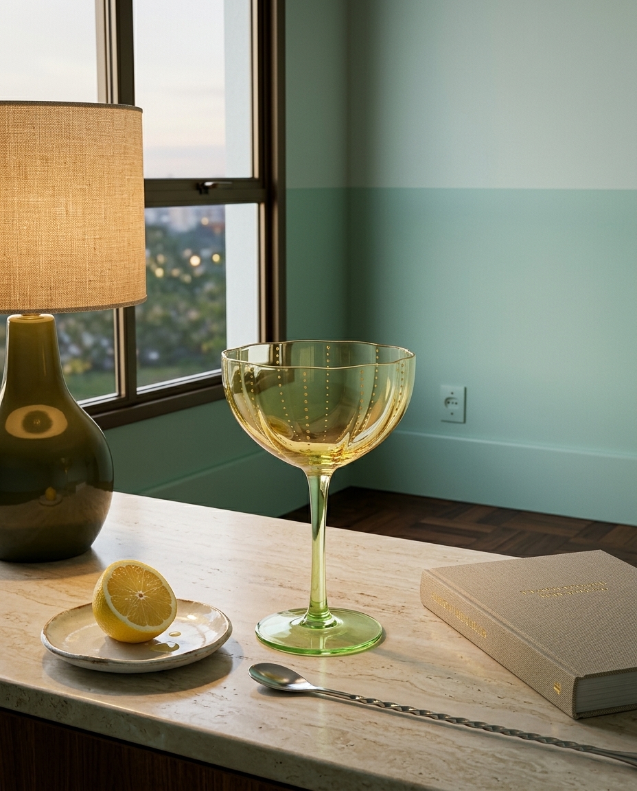 Ta&ccedil;a para Martini Siena Amarelo e Verde image number 4